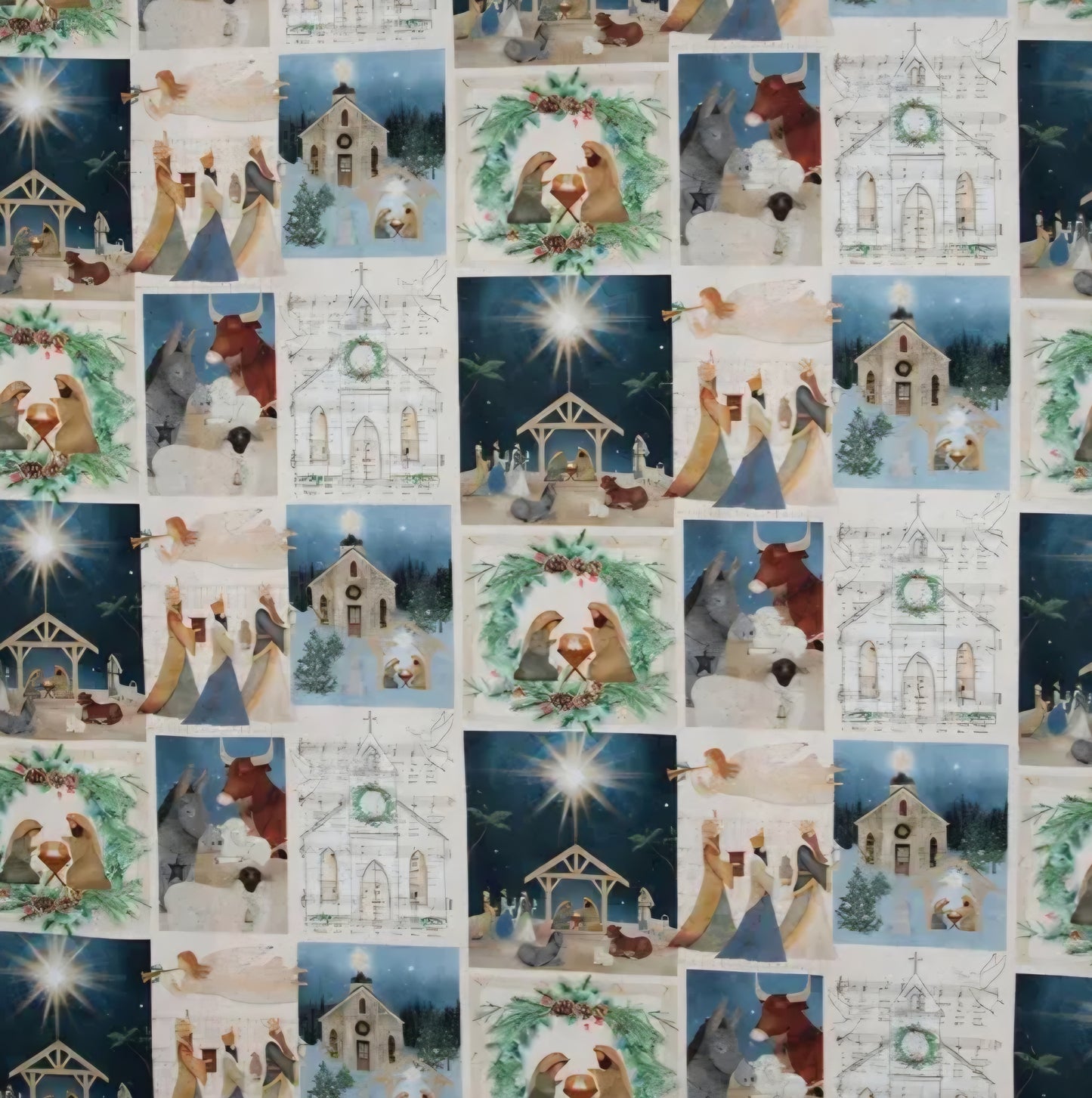 Christmas Sponge Fabrics