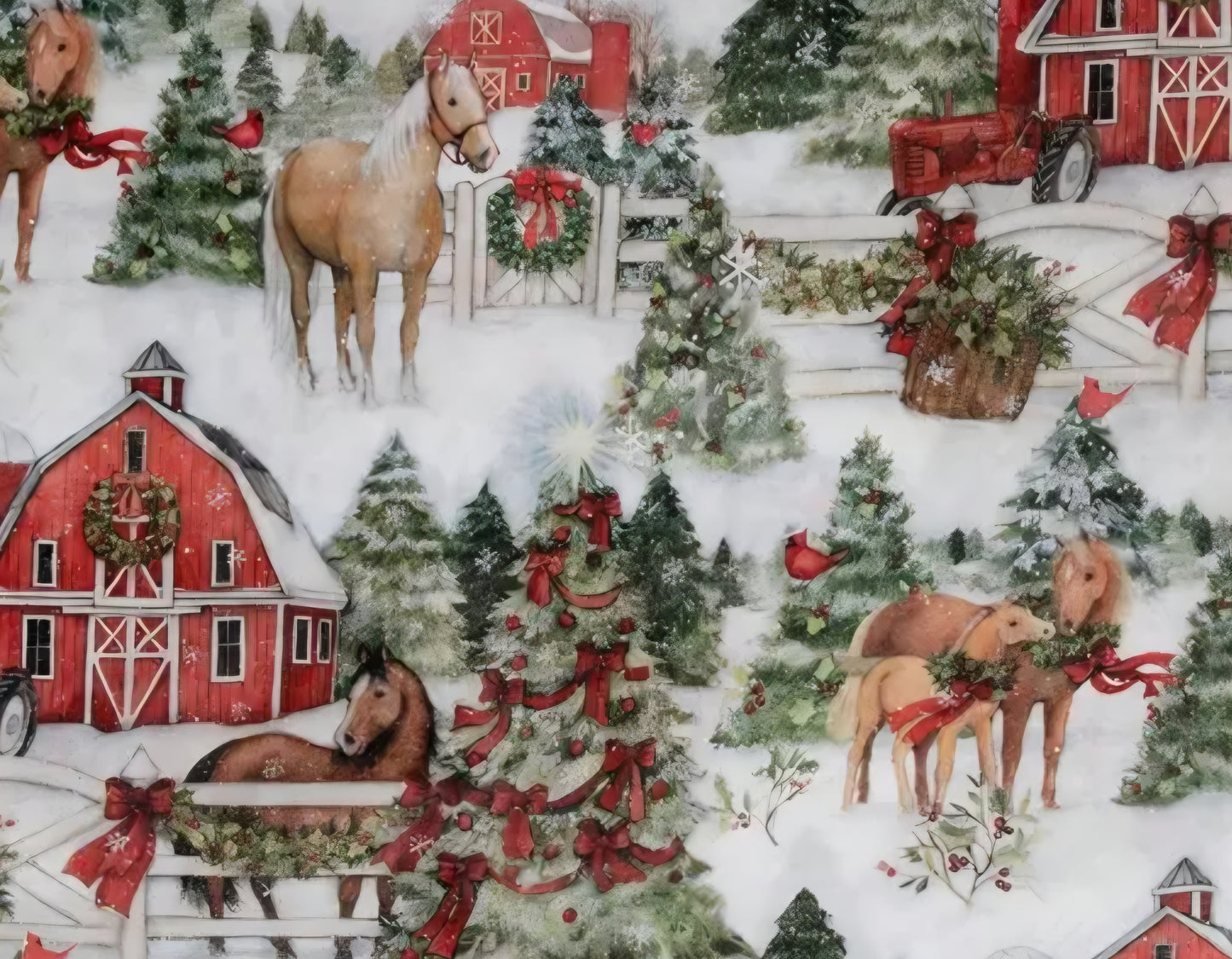 Christmas Sponge Fabrics